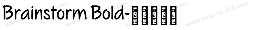 Brainstorm Bold字体转换